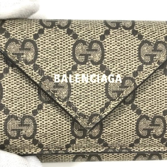 Auth GUCCI 681704 Collaboration Paper mini wallet The Hacker Project Trifold wal - Picture 5 of 16